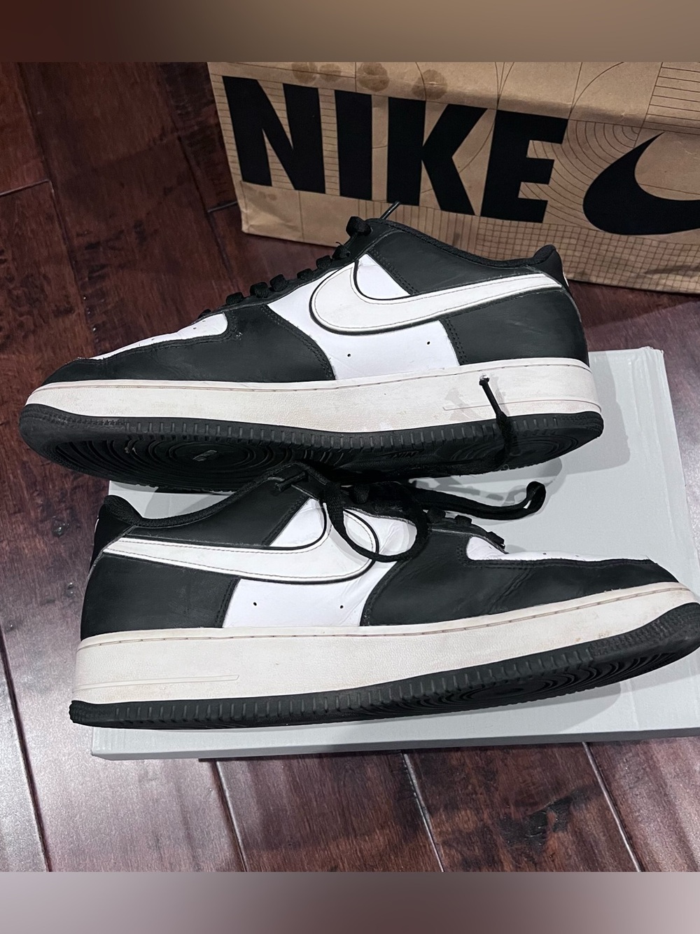 Nike Air Force 1 AF1 Low Black and White Men’s Sneakers Athletic Shoes